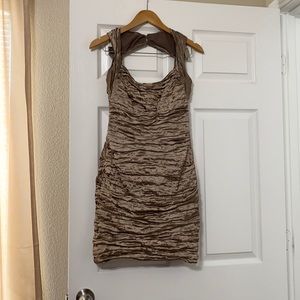 Bronze cocktail dress